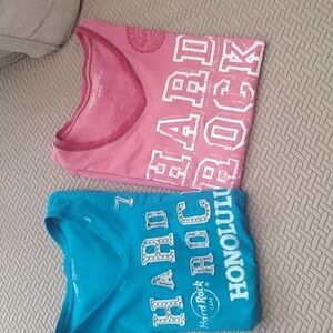 L or XL Hard Rock Hawaii T's (2 pc)